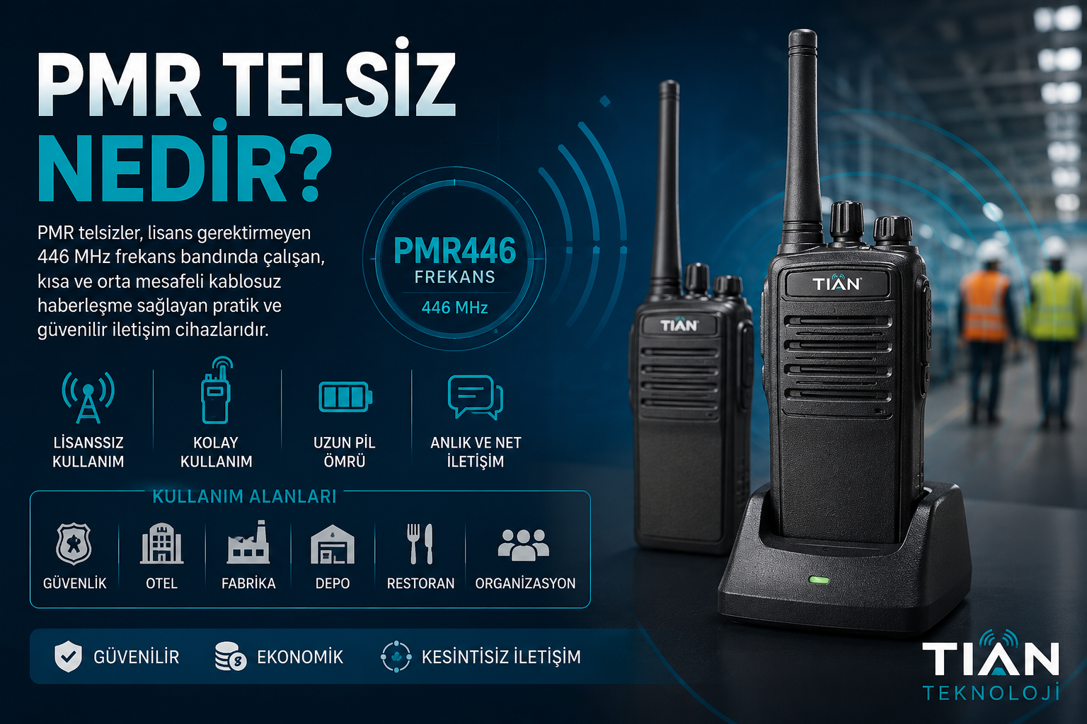 PMR Telsiz Nedir? Özellikleri, Avantajları ve Kullanım Alanları (2026 Rehberi)