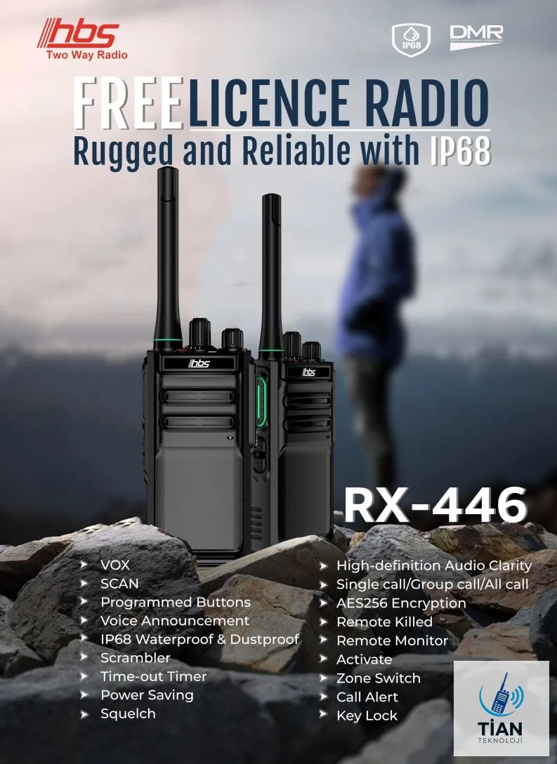 HBS RX-446 PMR El Telsizi