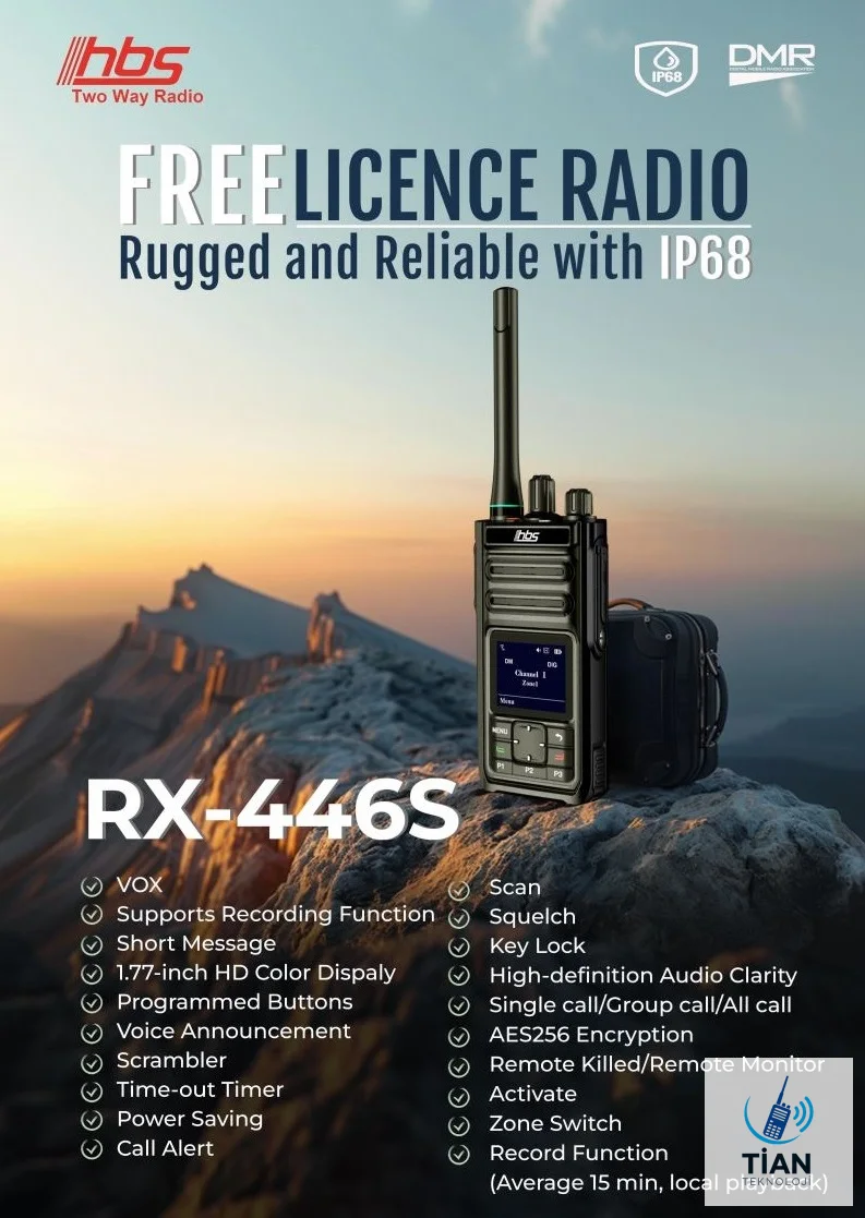 HBS RX-446S PMR El Telsizi