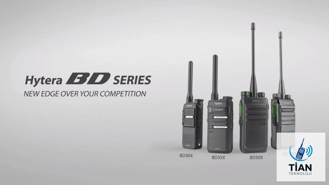 Hytera BD505 DMR Taşınabilir Telsiz - Kompakt, Sağlam ve Kullanımı Kolay