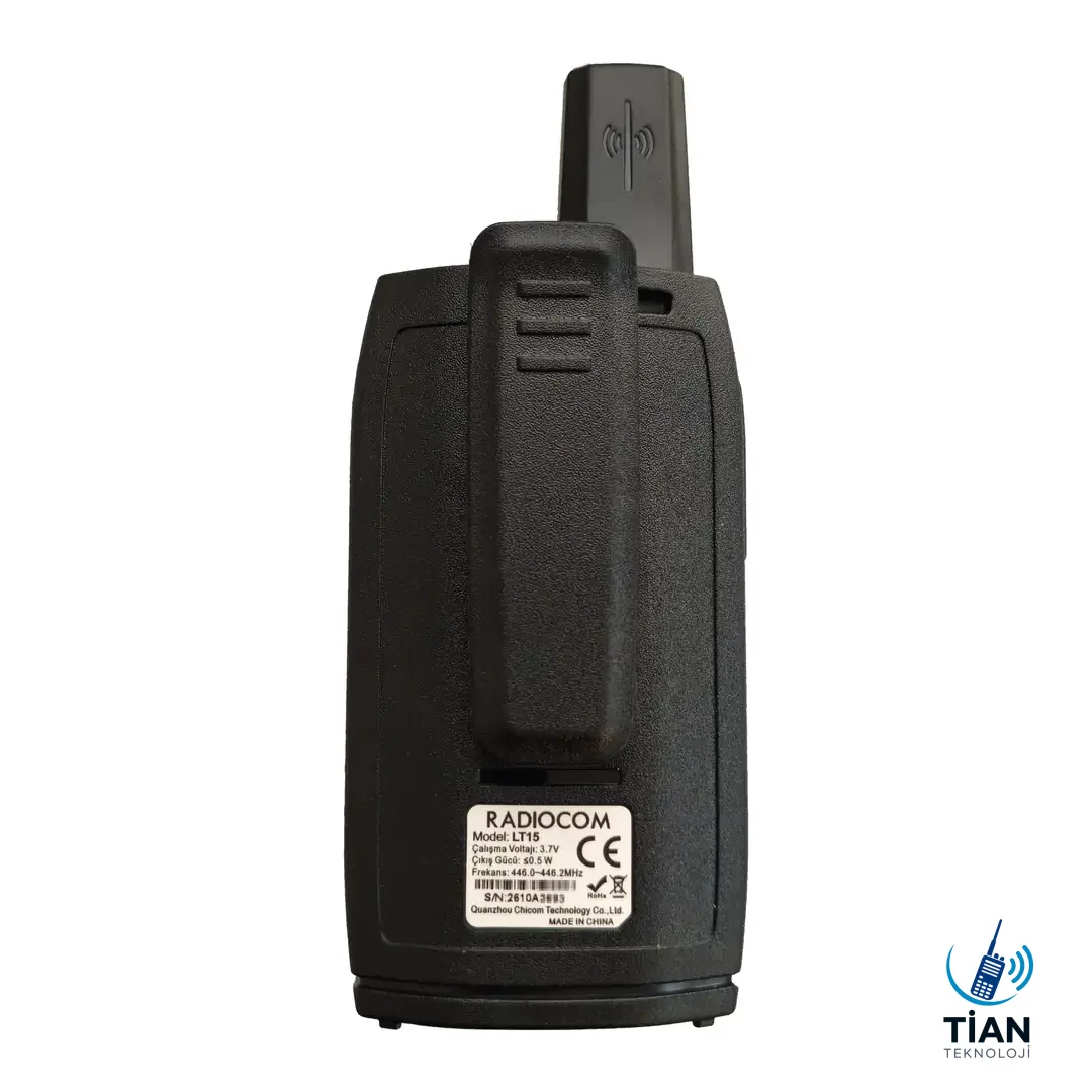Radiocom LT15 PMR446 Lisanssız El Telsizi