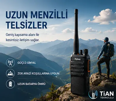 Uzun Menzilli Profesyonel Telsiz